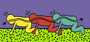 Keith Haring and The Human Centipede