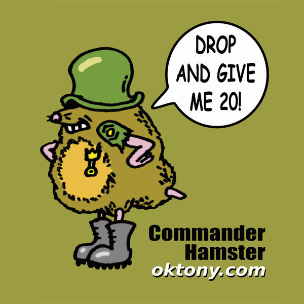 Commander Hamster Stickers